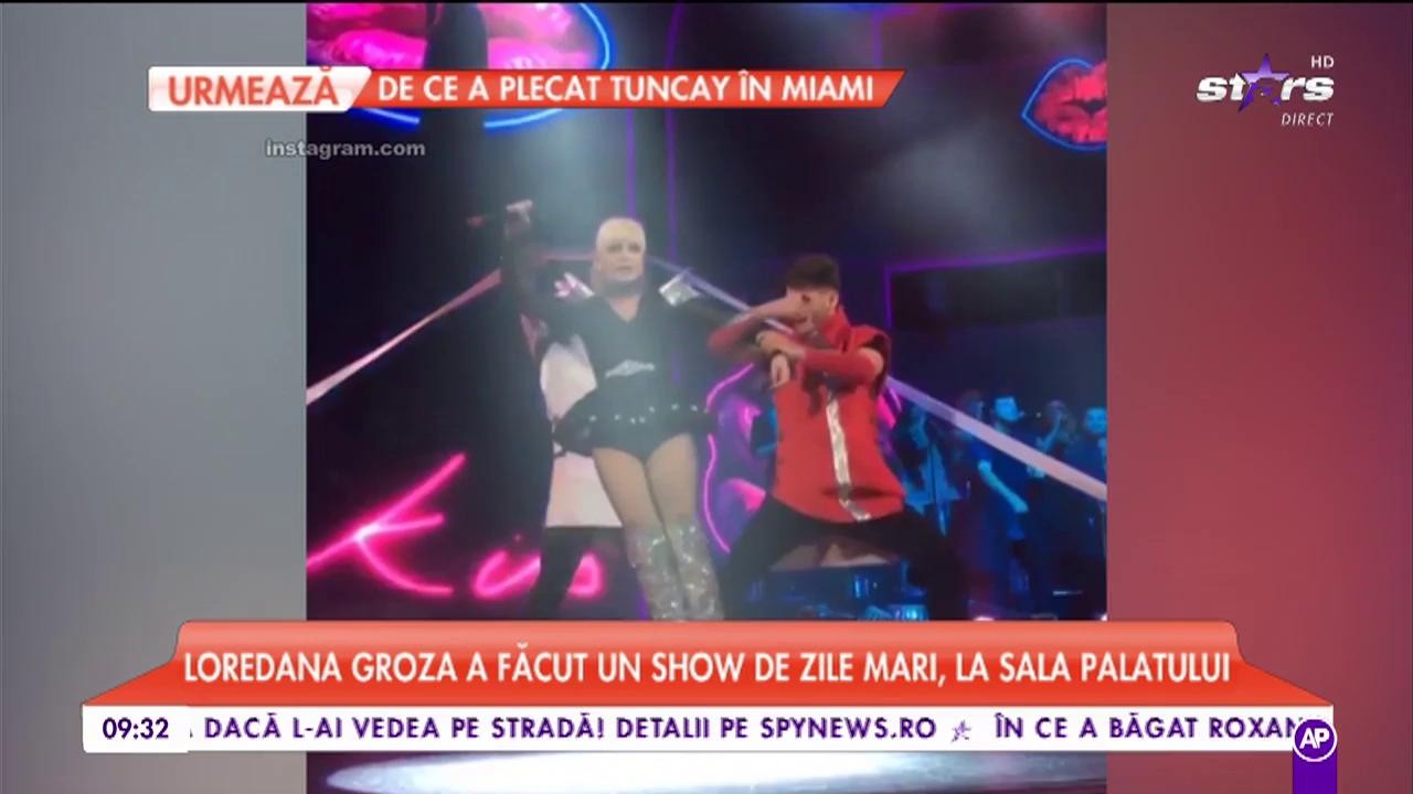 Loredana Groza a făcut un show de zile mari, la Sala Palatului