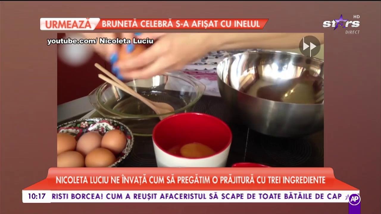 Nicoleta Luciu, la cratiță. Vedeta pregătește o prăjitură cu trei ingrediente