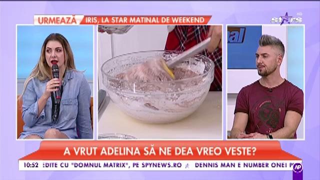 Oare ce vrea Adelina Pestrițu să arate: unghiile sau inelul?