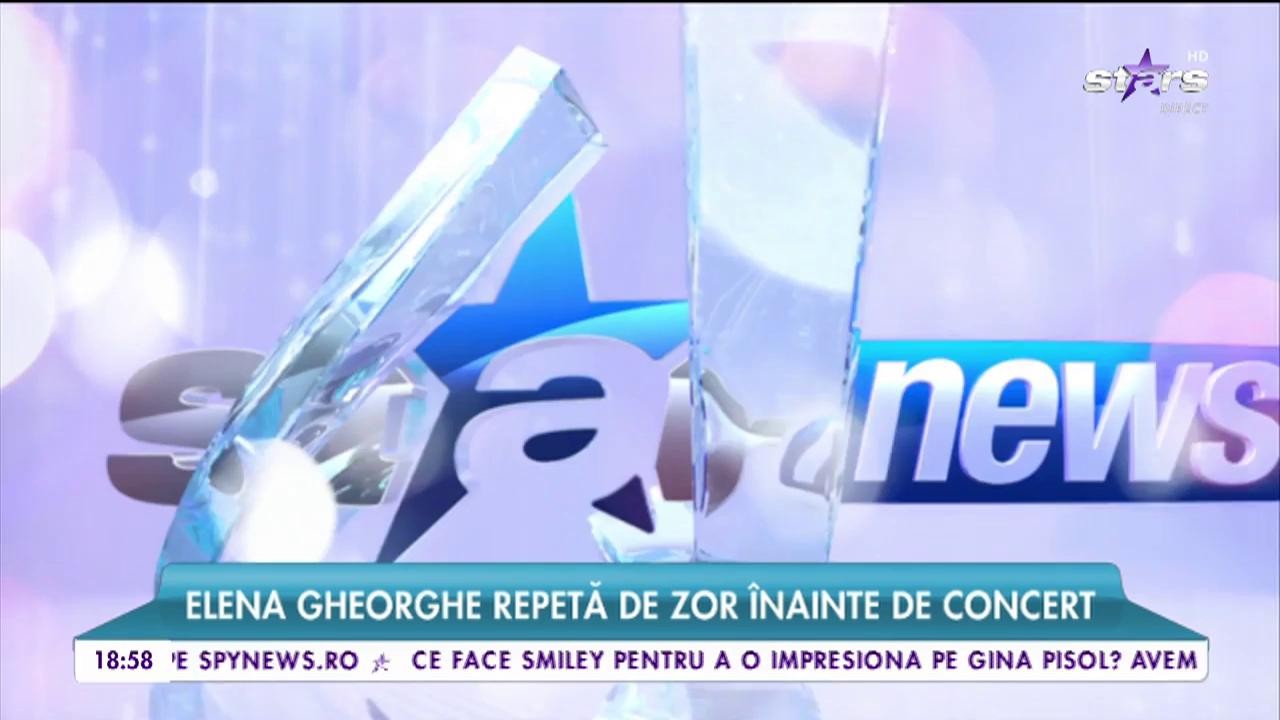 Elena Gheorghe repetă de zor &icirc;nainte de concert