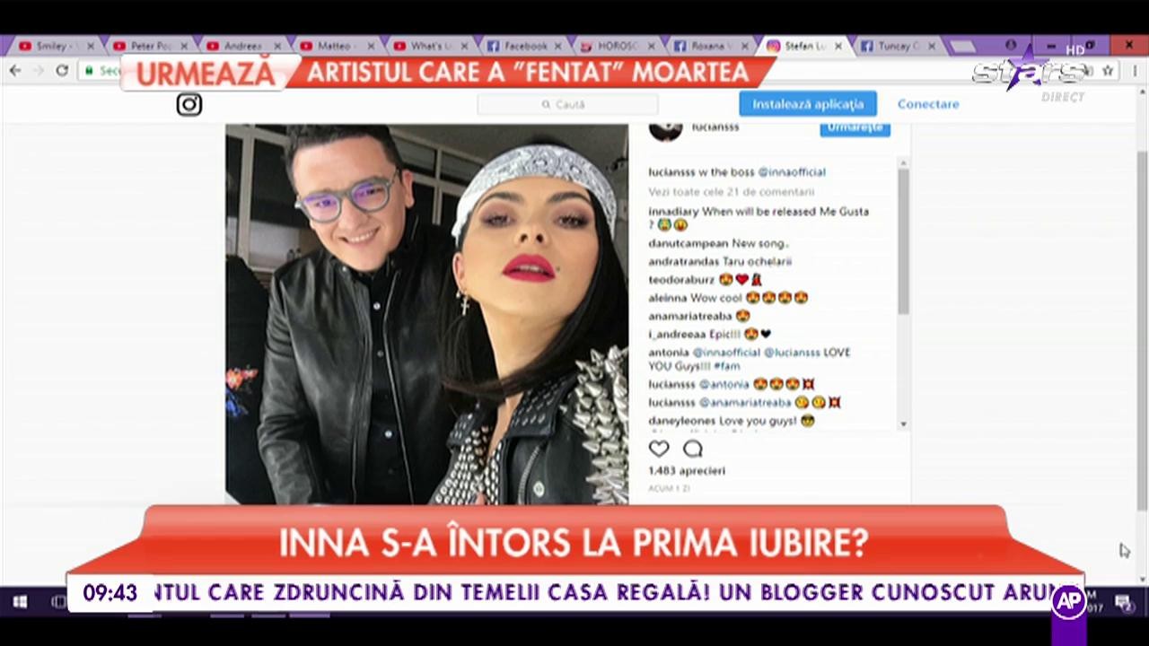 Inna s-a &icirc;ntors la prima iubire? Aceasta pare să fie tot mai aproapiată de Lucian