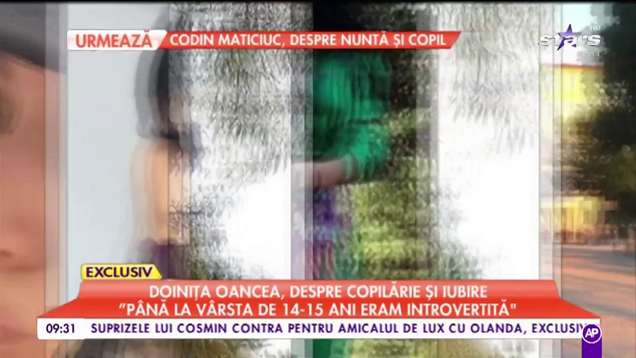Doinița Oancea, despre copilărie și iubire: &rdquo;Eu am fost un copil cuminte&rdquo;