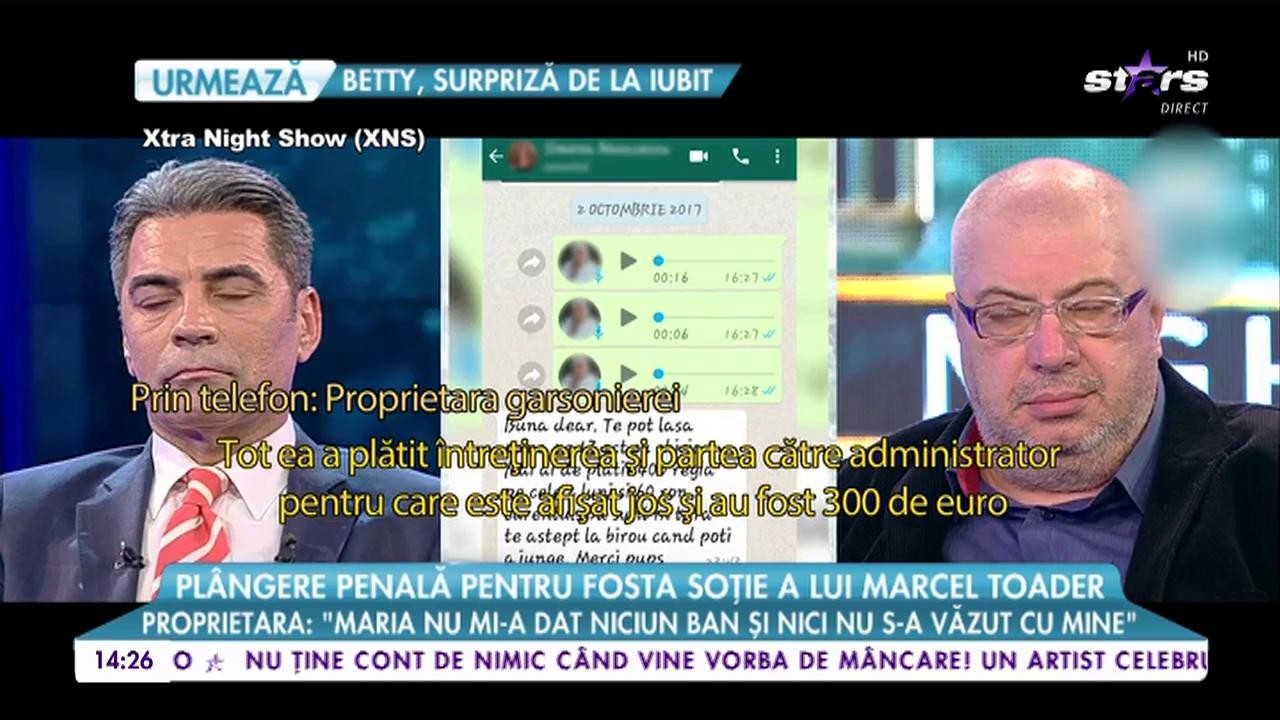 Pl&acirc;ngere penală pentru fosta soție a lui Marcel Toader: &rdquo;Maria nu mi-a dat niciun ban și nici nu s-a văzut cu mine&rdquo;
