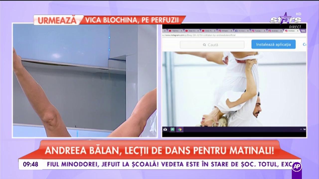 Andreea Bălan, lecții de dans pentru matinali! Ei au acceptat provocarea!