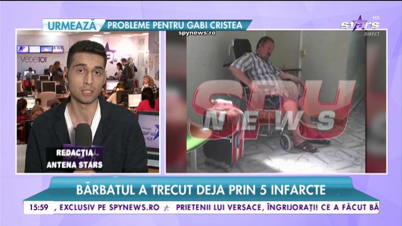 Tatăl Gabrielei Cristea, de urgență la spital. Bărbatul a trecut prin 5 infarcte