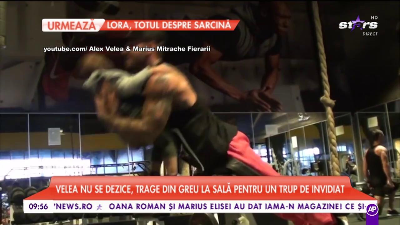 Exercițiile cu care Alex Velea face muschi. C&acirc;ntărețul nu se dezice, trage din greu la sală pentru un trup de invidiat