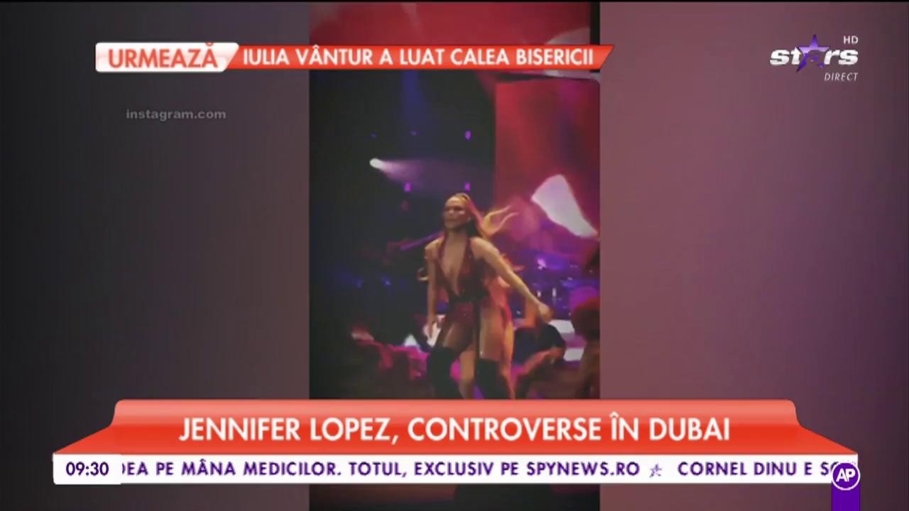 Jennifer Lopez, controverse &icirc;n Dubai. Celebra c&acirc;ntăreața a urcat pe scenă &icirc;n chiloți