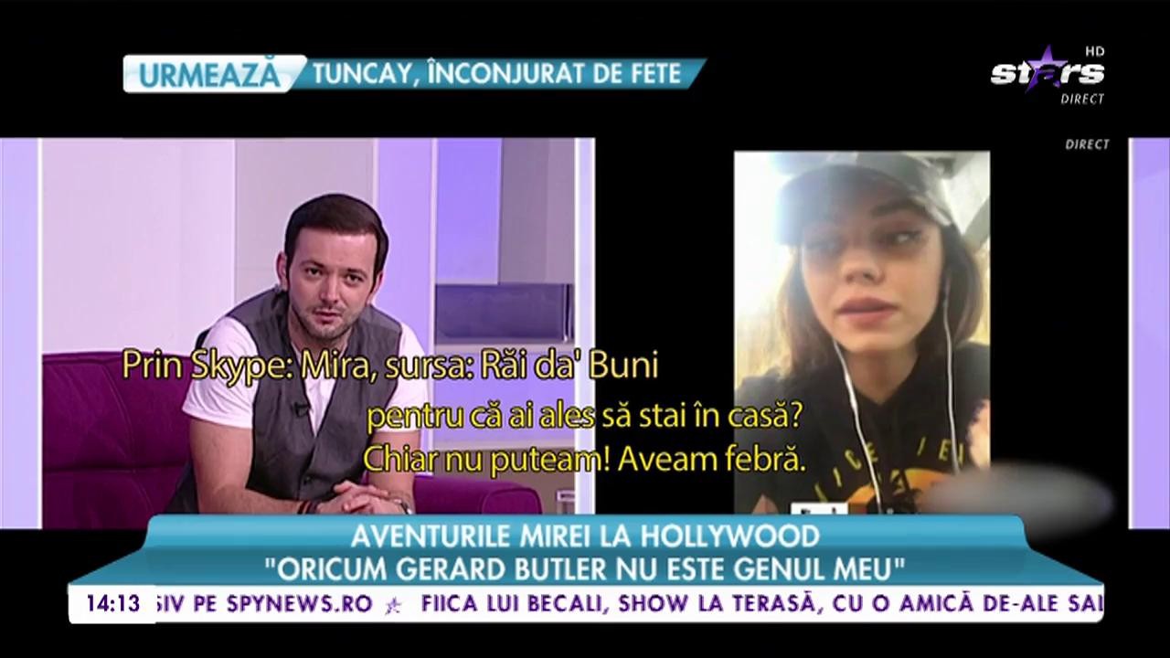 Aventurile Mirei la Hollywood: &rdquo;Am ratat &icirc;nt&acirc;lnirea cu Gerald Butler din cauza febrei&rdquo;