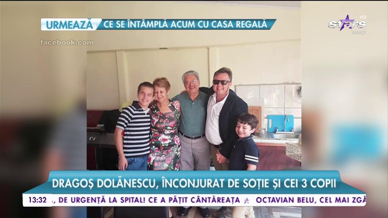 Dragoș Dolănescu, sărbătoare la cei 42 de ani. Artistul a fost &icirc;nconjurat de soție și cei trei copii