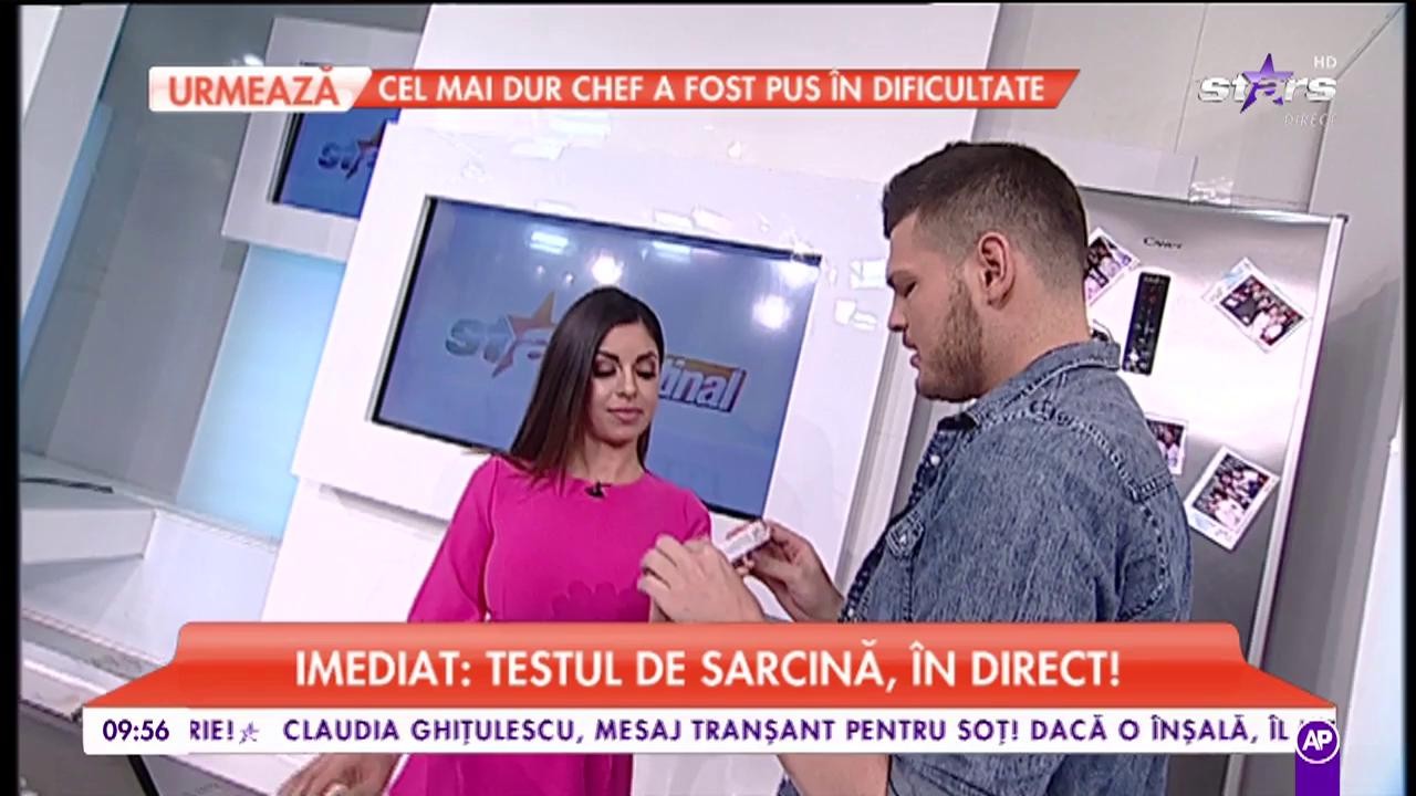 Naty face testul de sarcină &icirc;n direct!