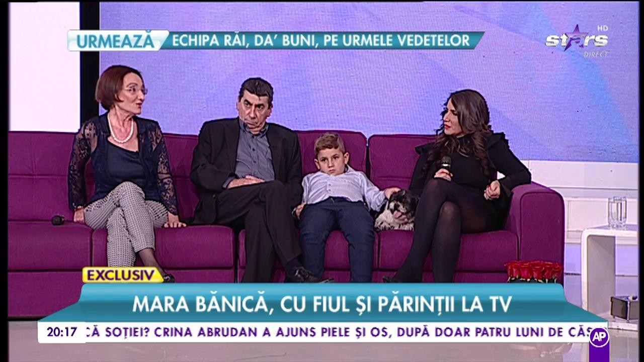 Mara Bănica, povești senzaționale. Vedeta a venit &icirc;n platoul Rai da buni cu fiul și părinții: &rdquo;Prima amintire din viața mea este cutremurul din 1977&rdquo;
