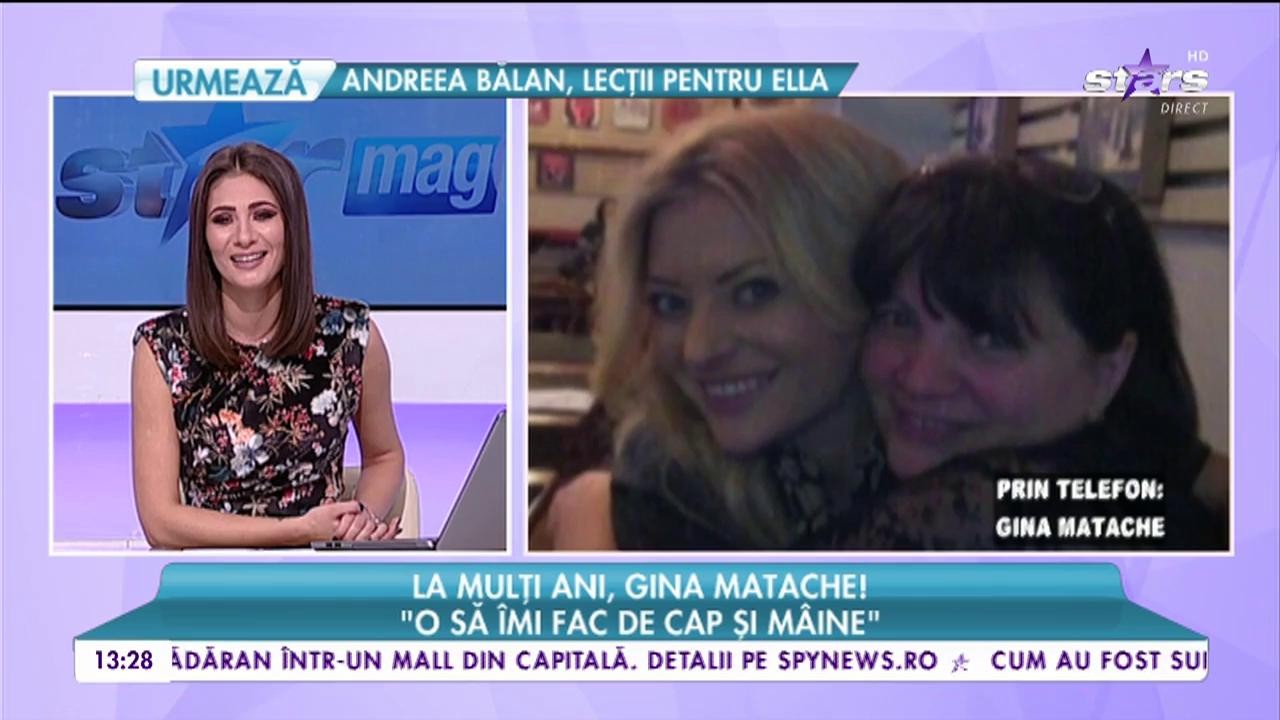 Este ziua de naștere a mamei Deliei. La mulți ani, Gina Matache!