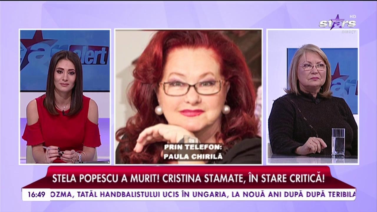 Paula Chirilă: "Fix acum o lună am stat la masă &icirc;mpreună"
