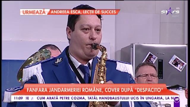 Fanfara Jandarmeriei Rom&acirc;ne, cover după &bdquo;Despacito&rdquo;