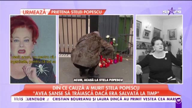 Medicii legiști au &icirc;ncheiat autopsia Stelei Popescu: Un atac cerebral i-a provocat moartea