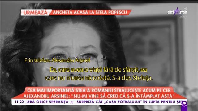 Alexandru Arșinel, &icirc;mpietrit de durere: &bdquo;Am murit și eu, am murit pe jumătate&rdquo;