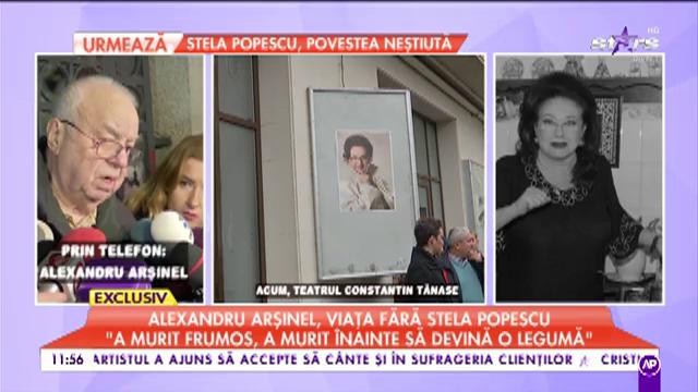 Alexandru Arșinel, viața fără Stela Popescu: &bdquo;Mă voi strădui să nu o fac de r&acirc;s&rdquo;