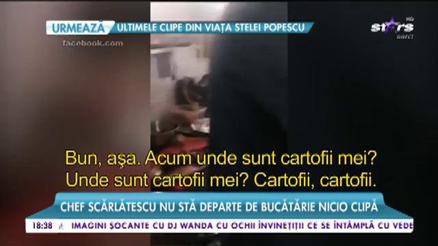 Chef Scărlătescu nu stă departe de bucătărie nicio clipă