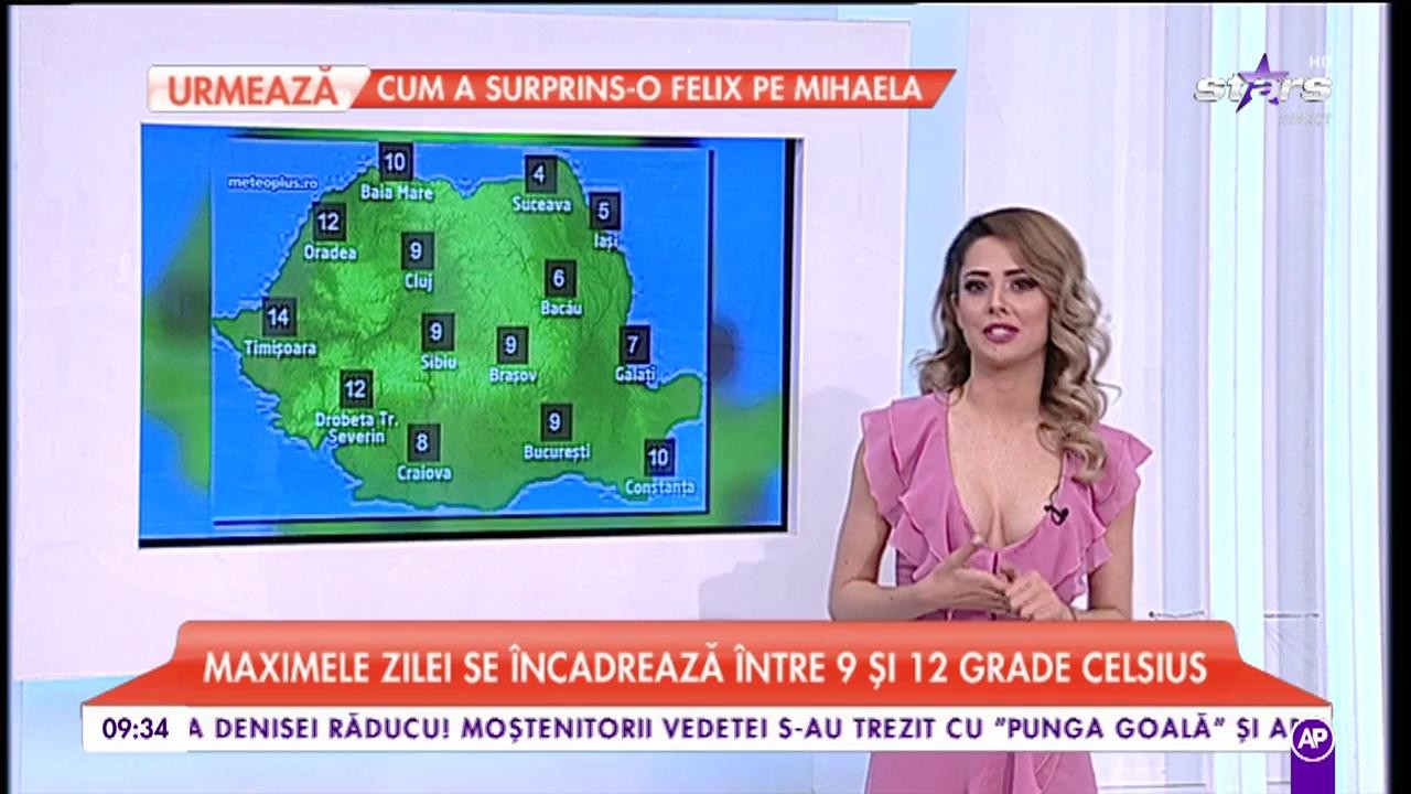 Vremea se mai &icirc;ncălzește puțin. Maximele zilei se &icirc;ncadrează &icirc;ntre 9 şi 12&deg;C