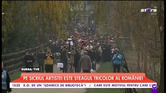 Slujba a luat sf&acirc;rșit. Stela Popescu este &icirc;nmorm&acirc;ntată cu onoruri militare