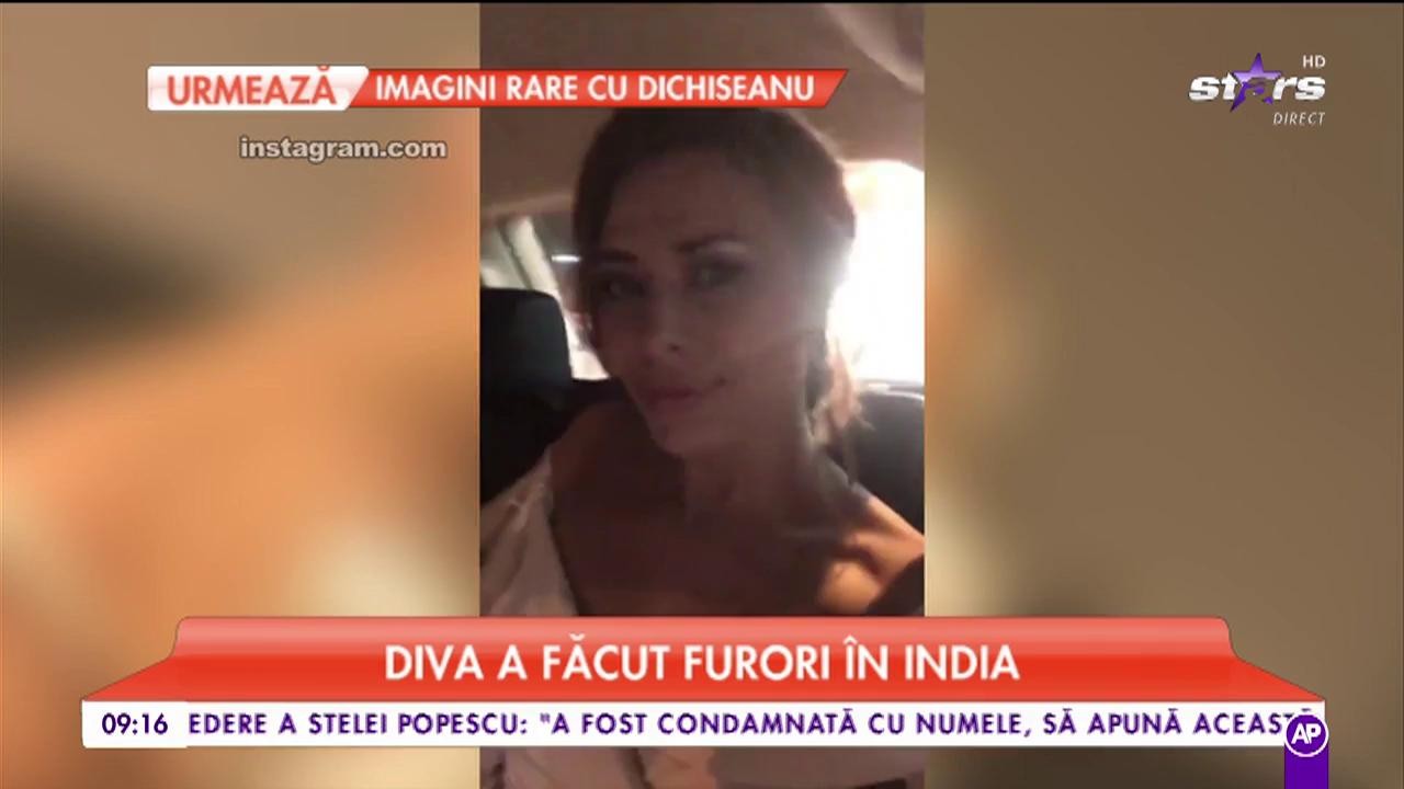 Iulia V&acirc;ntur, &icirc;n rochie albă. Diva a făcut furori &icirc;n India