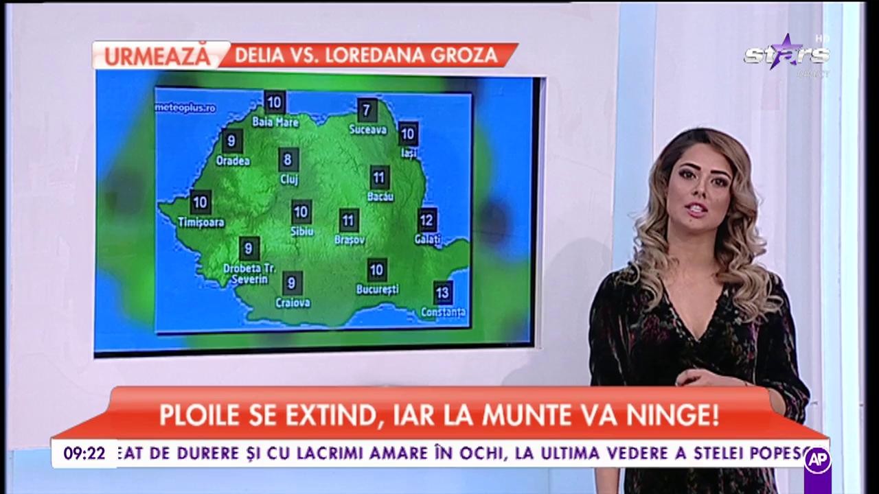 Ploile se extind, iar la munte va ninge! Maximele ajung p&acirc;nă la 13&deg;C