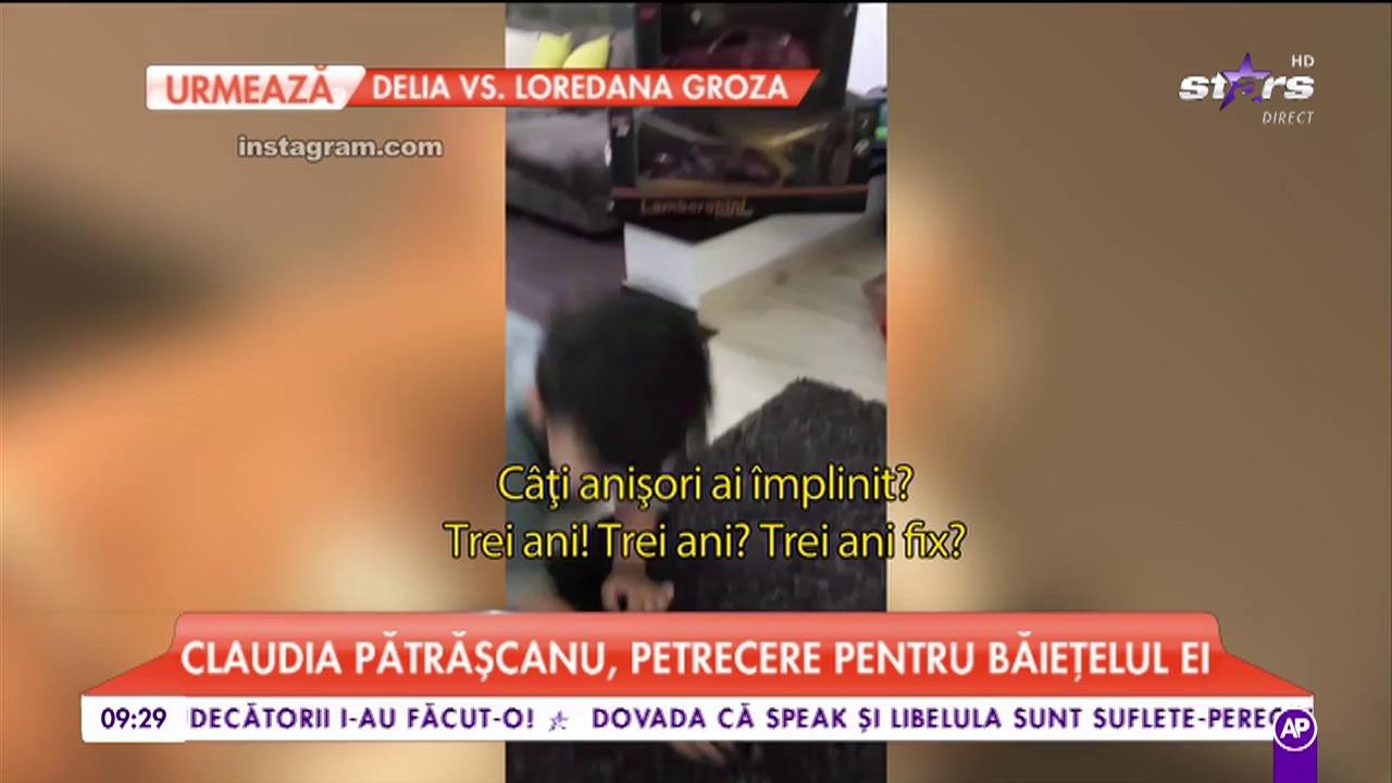 Claudia Pătrășcanu, petrecere pentru băiețelul ei