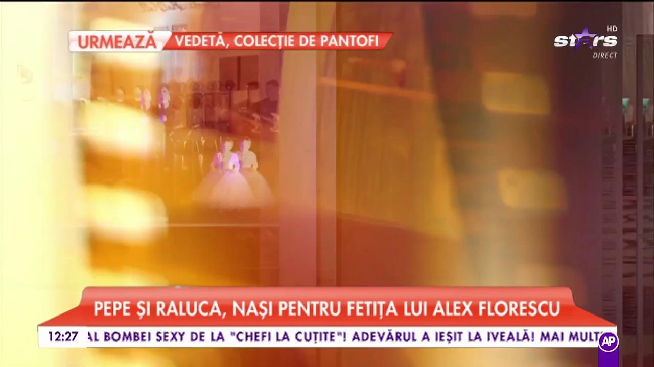 Pep și Raluca, nași pentru fetița lui Alex Florescu. Cei doi au atras toate privirile pe ringul de dans