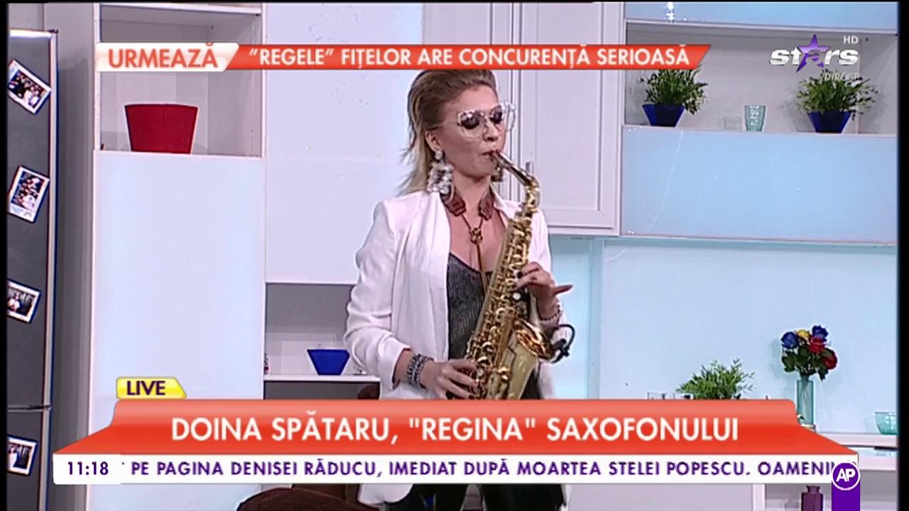Doina Spătaru, &rdquo;Regina&rdquo; saxofonului, interpretează cele mai cunoscute piese din ultimii ani