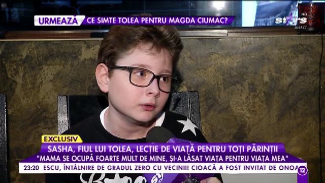 Sasha, fiul lui Tolea, lecție de viață pentru toți părinții: &bdquo; &Icirc;l iubesc doar că e tatăl meu&rdquo;