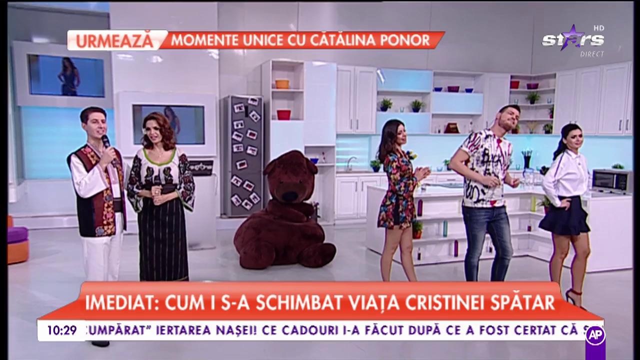 Cristina Spătar și Nicușor Iodan c&acirc;ntă &icirc;n platoul Star Matinal