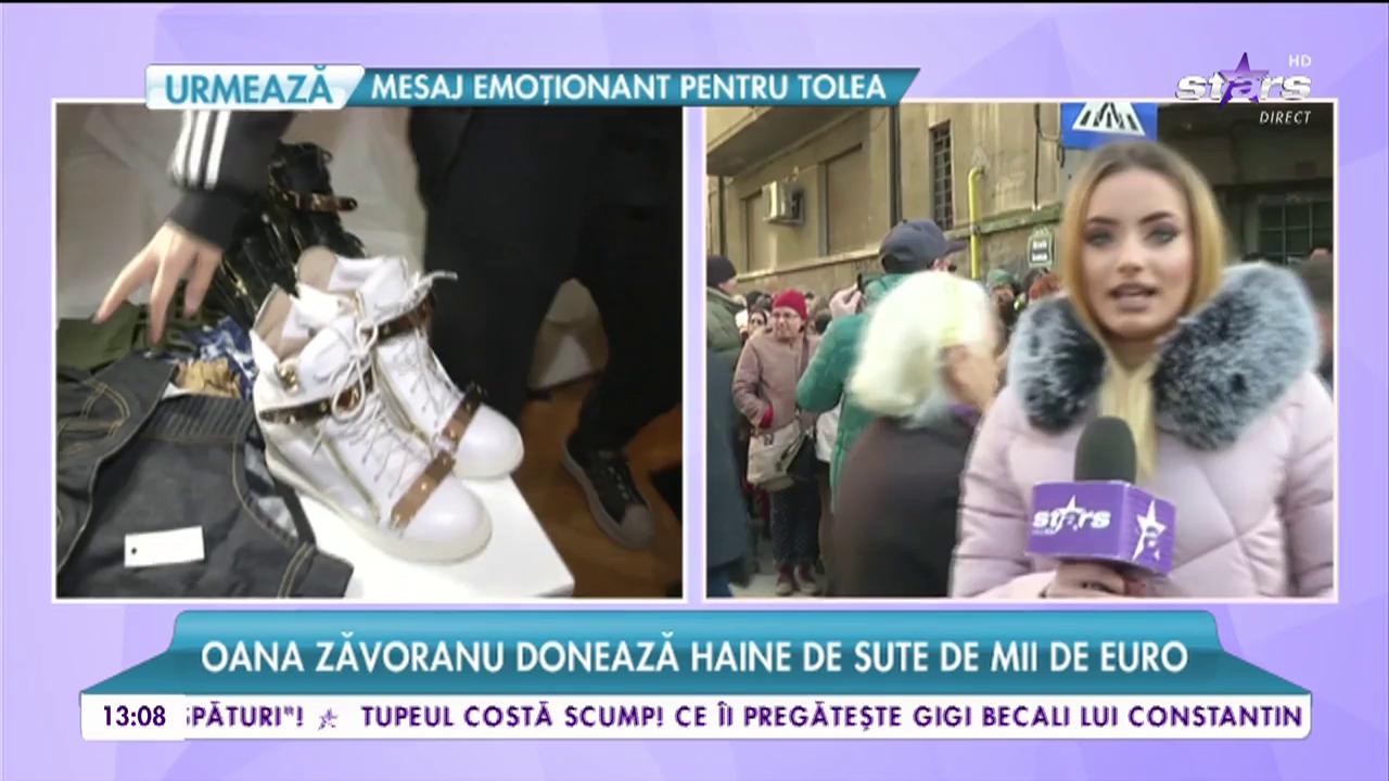 Oana Zăvoranu donează haine de sute de mii de euro