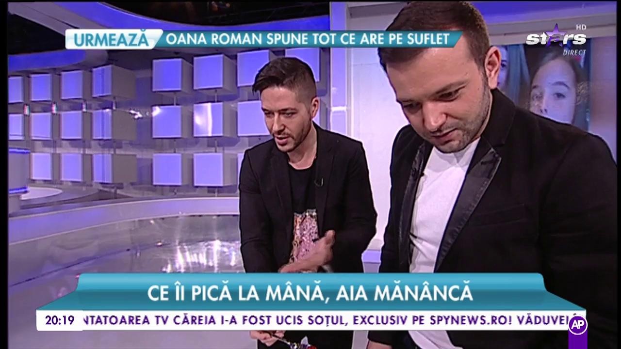 George acceptă provocarea Răi da buni. Artistul &icirc;ncearcă cele mai nebunești combinații