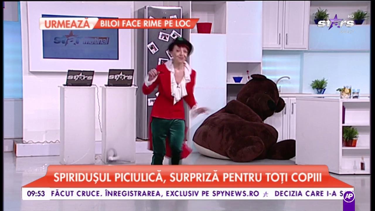 Spiridușul Piciulică, spectacol &icirc;n platoul de la Star Matinal