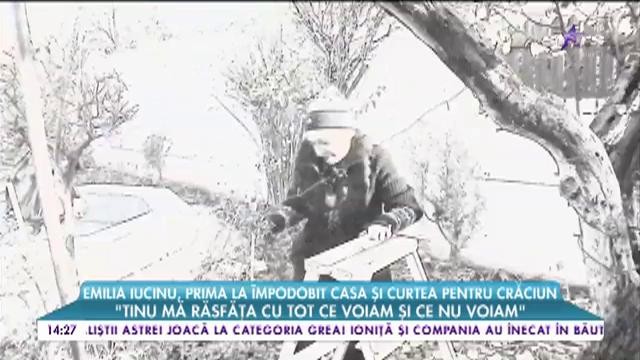 Emilia Iucinu, prima la &icirc;mpodobit casa și curtea pentru Crăciun