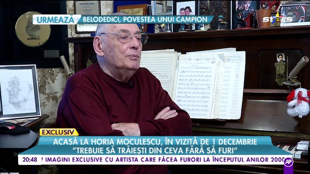 Acasă la Horia Moculescu, &icirc;n vizită de 1 Decembrie! "Tatăl meu a fost &icirc;nchis şi am rămas singur pe lume"