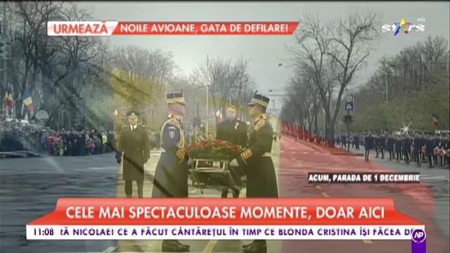 Klaus Iohannis, prezent la parada militară. Onoruri militare pentru președintele Rom&acirc;niei