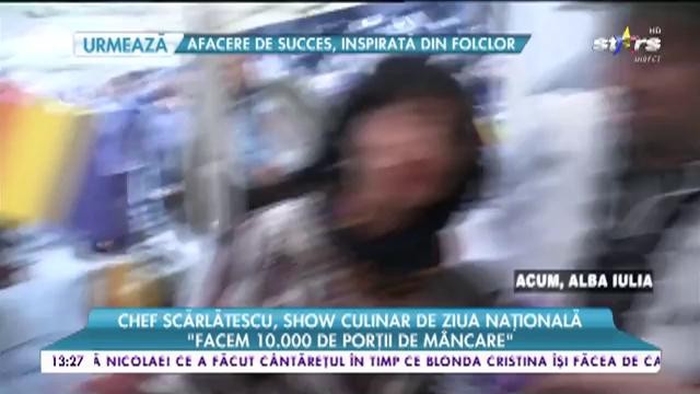 Chef Scărlătescu, show culinar de ziua națională: Am pregătit 8.000 de sarmale&rdquo;