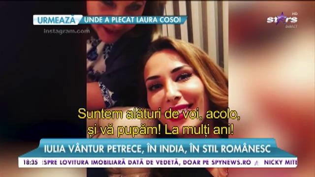 Familia Khan sărbătorește rom&acirc;nește.Iulia V&acirc;ntur petrece, &icirc;n India, &icirc;n stil rom&acirc;nesc