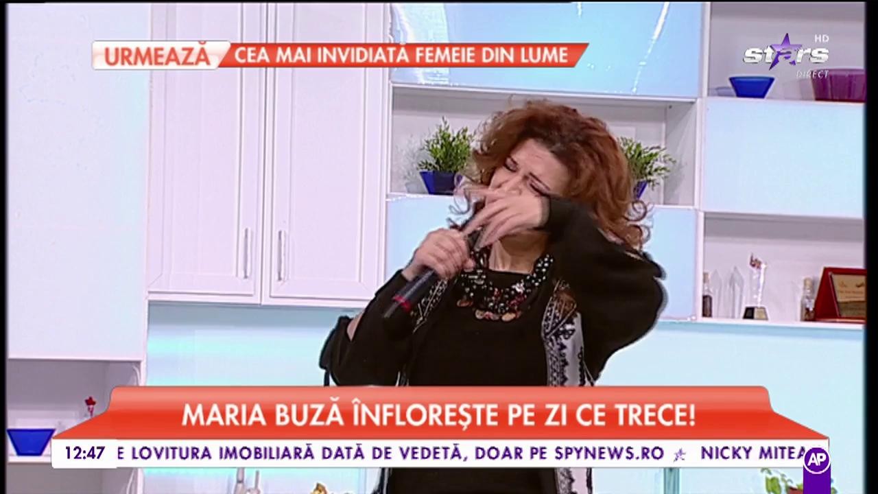 Maria Buză &icirc;nflorește pe zi ce trece. Vedeta c&acirc;ntă &icirc;n platoul Star Matinal