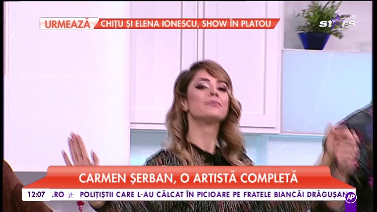 Carmen Șerban, o artistă completă. Vedeta c&acirc;ntă &icirc;n platoul Star Matinal