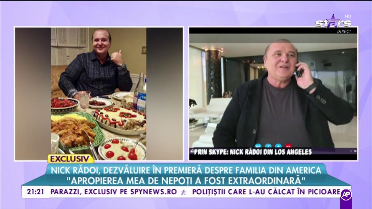 Nick Rădoi dezvăluire, &icirc;n premieră, despre familia din America &rdquo;Apropierea mea de nepoți este extraordinară&rdquo;