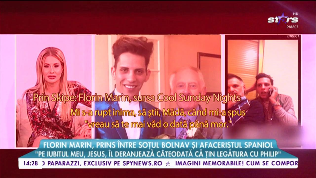Florin Marin prins &icirc;ntre soțul bolnav și afaceristul spaniol: &bdquo;Philip mi-a spus că vrea să mă mai vadă o data p&acirc;nă mor&rdquo;