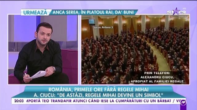 Rom&acirc;nia, primele ore fără Majestatea Sa. A. Ciucu: &rdquo;De astăzi, Regele Mihai devine un simbol&rdquo;