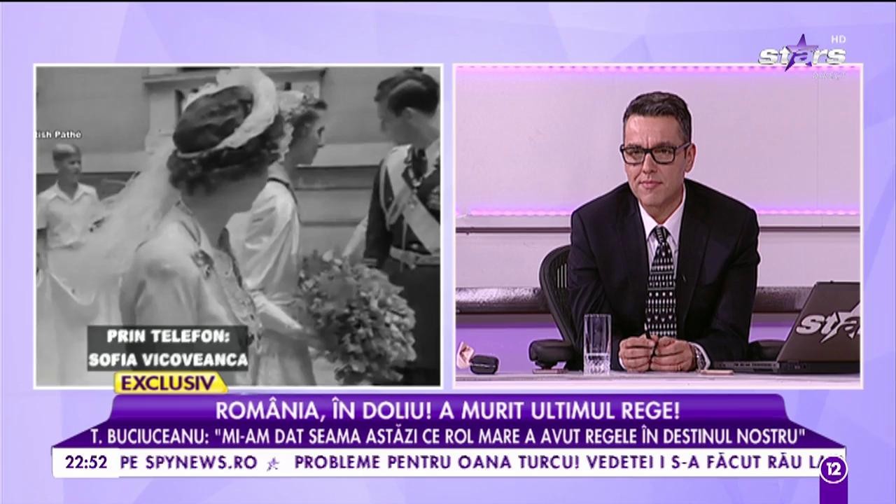 Rom&acirc;nia este &icirc;n doliu! Tamara Buciuceanu vorbește despre Majestatea Sa: &rdquo;Mi-am dat seama astăzi ce rol mare a avut regele &icirc;n destinul nostru&rdquo;