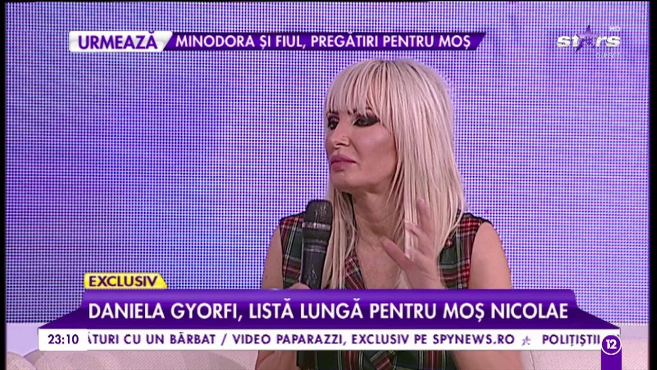 Daniela Gyorfi, listă lungă pentru Moș Nicolae: &rdquo;Cea mai mare plăcere a mea este c&acirc;nd &icirc;mi aduce George o floare&rdquo;