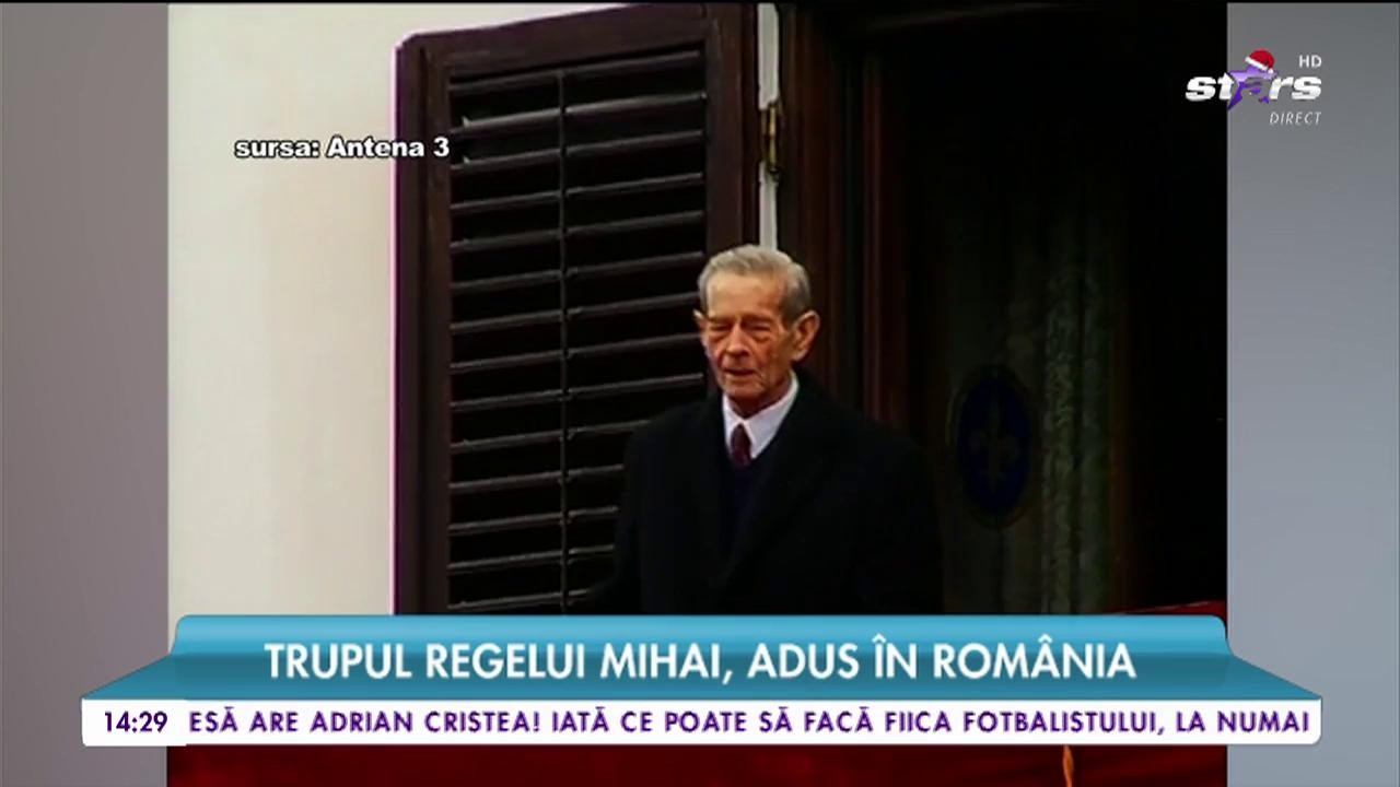 Trupul Regelui Mihai, adus &icirc;n Rom&acirc;nia