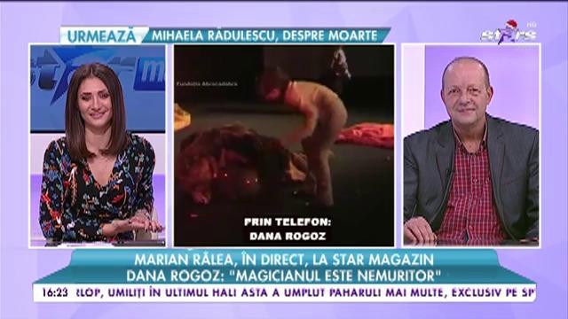 Marian R&acirc;lea, &icirc;n direct, la Star Magazin: "&Icirc;mi face mare plăcere să mi se spună magicianul"
