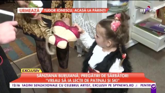 A luat microfonul şi a vorbit la TV! S&acirc;nziana Buruiană a rămas fără cuvinte c&acirc;nd şi-a auzit fiica