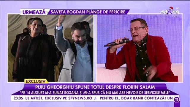 Puiu Gheorghiu: &bdquo;Florin Salam dacă nu c&acirc;ntă, se pierde, se duce de r&acirc;pă&rdquo;